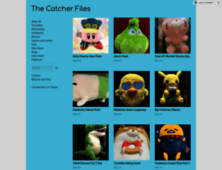 catcherfiles.storenvy.com screenshot