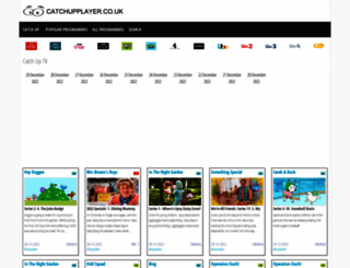 catchupplayer.co.uk screenshot
