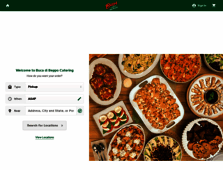 catering.bucadibeppo.com screenshot