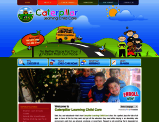 caterpillarlearningchildcare.com screenshot