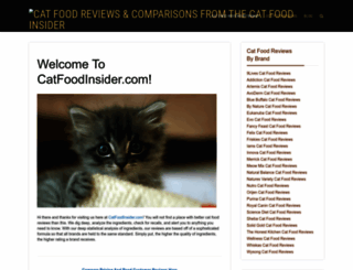 catfoodinsider.com screenshot