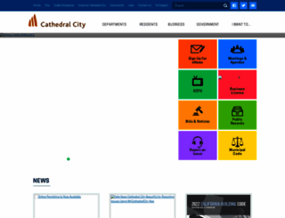 cathedralcity.gov screenshot