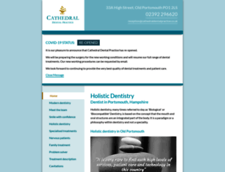 cathedraldentalpractice.co.uk screenshot