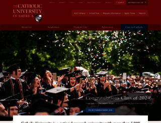 catholic.edu screenshot