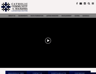 catholic4waukesha.org screenshot