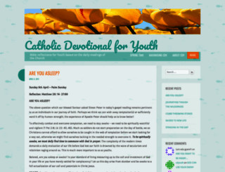 catholicdevotionalforyouth.wordpress.com screenshot