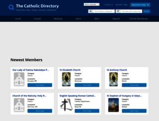 catholicdirectory.com screenshot