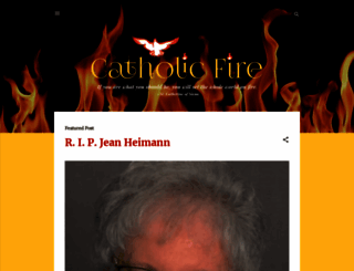 catholicfire.blogspot.com screenshot