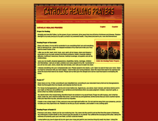 catholichealingprayers.com screenshot