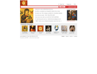 catholicholycards.org screenshot