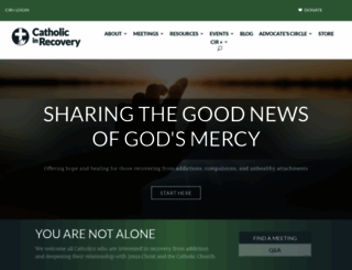 catholicinrecovery.com screenshot