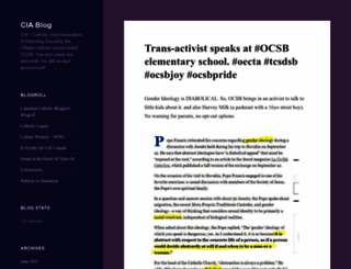 catholicintelligenceblog.wordpress.com screenshot