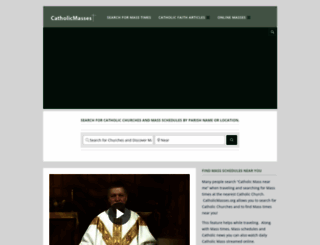 catholicmasses.org screenshot