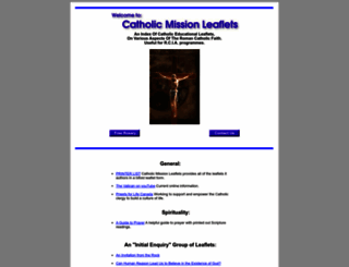 catholicmissionleaflets.org screenshot