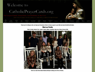 catholicprayercards.com screenshot