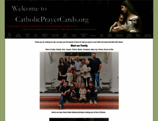 catholicprayercards.org screenshot