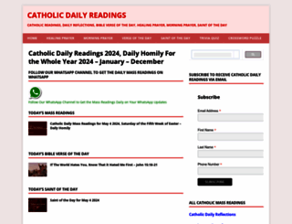catholicreadings.org screenshot