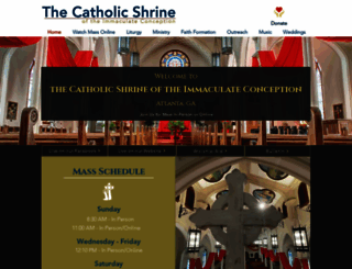 catholicshrineatlanta.org screenshot