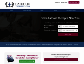 catholictherapists.com screenshot