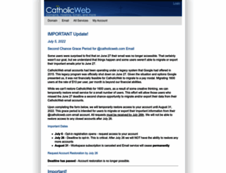 catholicweb.com screenshot