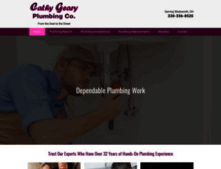 cathygearyplumbing.com screenshot