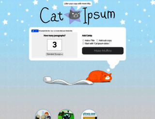catipsum.com screenshot
