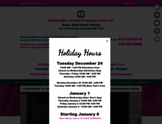 catonsvillecustomframes.com screenshot