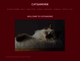 catsamorie.co.uk screenshot