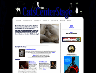 catscenterstage.com screenshot