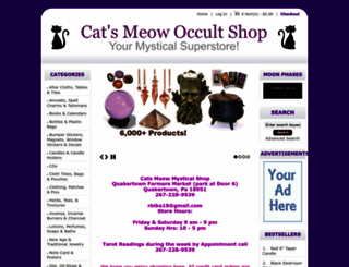 catsmeowmysticalshop.com screenshot