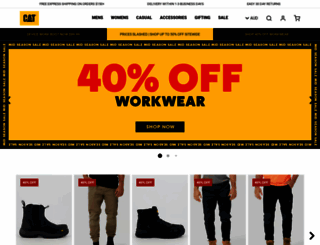 catworkwear.com.au screenshot