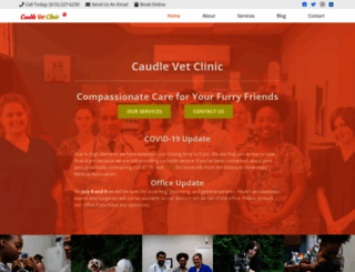 caudlevetclinic.com screenshot