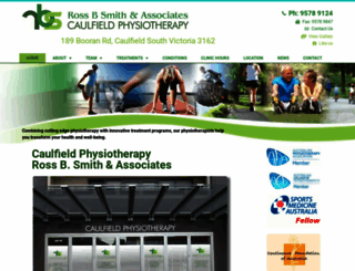 caulfieldphysiotherapy.com.au screenshot