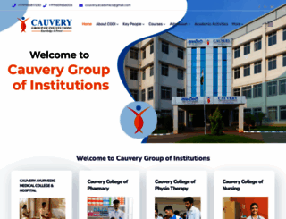 cauverygroupofinstitutions.com screenshot