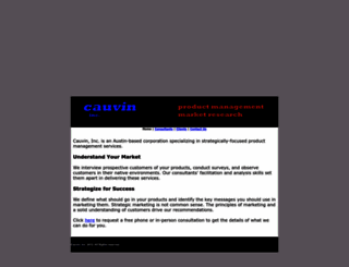 cauvin-inc.com screenshot