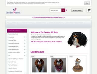 cavalier-gift-shop.org screenshot