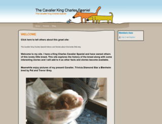 cavalierkingcharlesspanieluk.webs.com screenshot