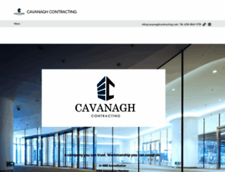 cavanaghcontracting.com screenshot