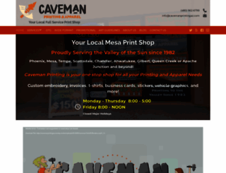 cavemanprintingaz.com screenshot