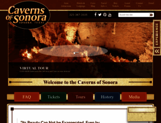 cavernsofsonora.com screenshot