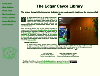 caycelibrary.com screenshot