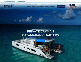 caymancatamarancharters.com screenshot