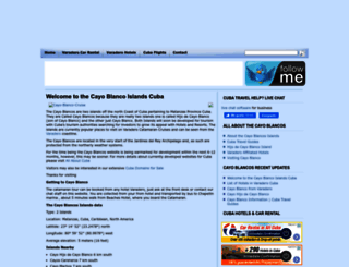 cayoblancos.com screenshot