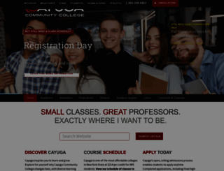 cayuga-cc.edu screenshot