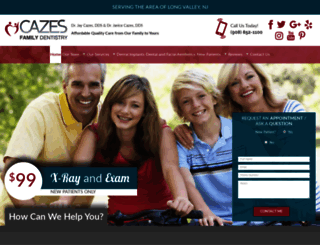 cazesfamilydentistry.com screenshot