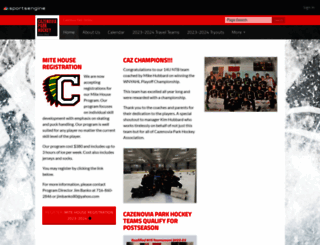 cazhockey.com screenshot