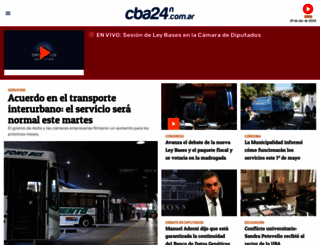 cba24n.com.ar screenshot
