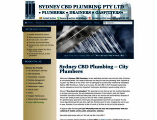 cbdplumbers.com.au screenshot
