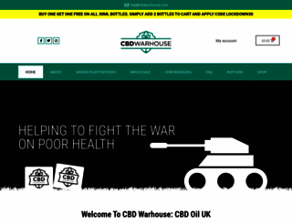 cbdwarhouse.com screenshot