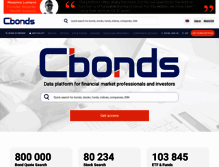 cbonds.com screenshot